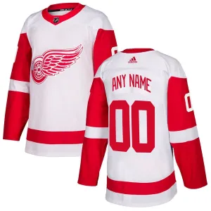 Adidas Detroit Red Wings Pelipaita Authentic Valkoinen ( Omalla Nimellä )