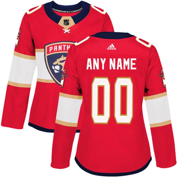 Adidas Florida Panthers Naisten Pelipaita Authentic Punainen ( Omalla Nimellä ) Adidas Florida Panthers Naisten Pelipaita Authentic Punainen ( Omalla Nimellä )