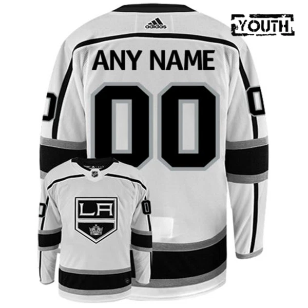 Adidas Los Angeles Kings Lasten Pelipaita Valkoinen ( Omalla Nimellä ) Adidas Los Angeles Kings Lasten Pelipaita Valkoinen ( Omalla Nimellä )