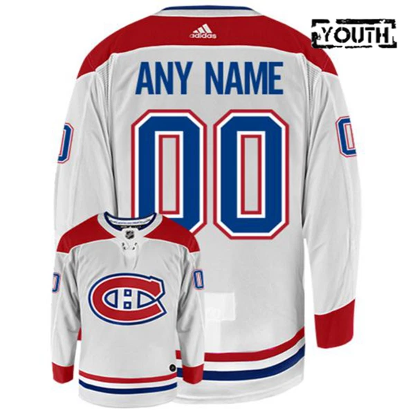 Adidas Montreal Canadiens Lasten Pelipaita Valkoinen ( Omalla Nimellä ) Adidas Montreal Canadiens Lasten Pelipaita Valkoinen ( Omalla Nimellä )