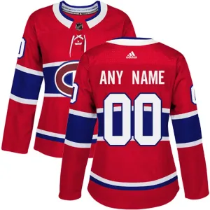 Adidas Montreal Canadiens Naisten Pelipaita Authentic Punainen ( Omalla Nimellä )
