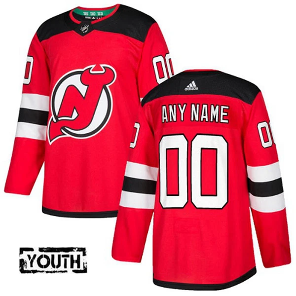 Adidas New Jersey Devils Lasten Pelipaita Authentic Punainen ( Omalla Nimellä ) Adidas New Jersey Devils Lasten Pelipaita Authentic Punainen ( Omalla Nimellä )