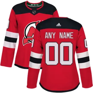 Adidas New Jersey Devils Naisten Pelipaita Authentic Punainen ( Omalla Nimellä )