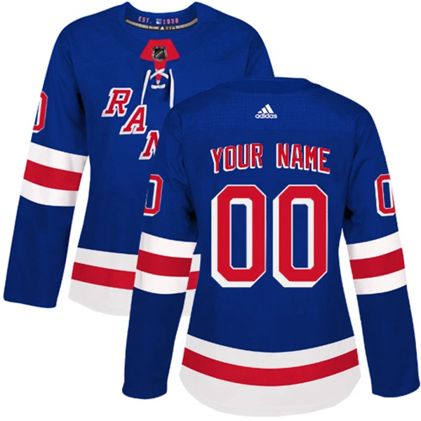 Adidas New York Rangers Naisten Pelipaita Authentic Sininen ( Omalla Nimellä ) Adidas New York Rangers Naisten Pelipaita Authentic Sininen ( Omalla Nimellä )