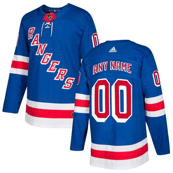 Adidas New York Rangers Pelipaita Authentic Sininen ( Omalla Nimellä ) Adidas New York Rangers Pelipaita Authentic Sininen ( Omalla Nimellä )