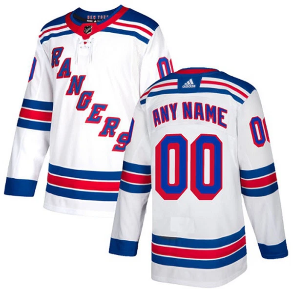 Adidas New York Rangers Pelipaita Authentic Valkoinen ( Omalla Nimellä ) Adidas New York Rangers Pelipaita Authentic Valkoinen ( Omalla Nimellä )