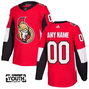 Adidas Ottawa Senators Lasten Pelipaita Authentic Punainen ( Omalla Nimellä )