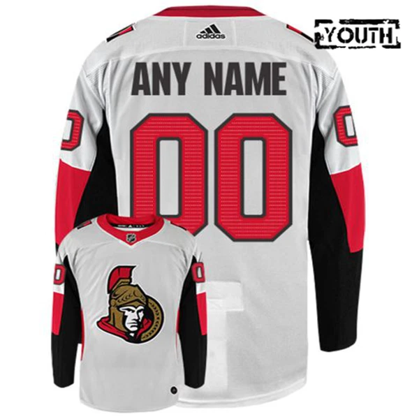 Adidas Ottawa Senators Lasten Pelipaita Valkoinen ( Omalla Nimellä ) Adidas Ottawa Senators Lasten Pelipaita Valkoinen ( Omalla Nimellä )