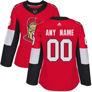 Adidas Ottawa Senators Naisten Pelipaita Authentic Punainen ( Omalla Nimellä )
