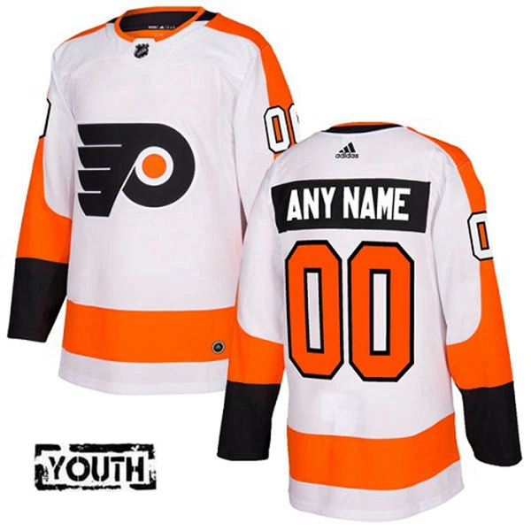 Adidas Philadelphia Flyers Lasten Pelipaita Authentic Valkoinen ( Omalla Nimellä ) Adidas Philadelphia Flyers Lasten Pelipaita Authentic Valkoinen ( Omalla Nimellä )