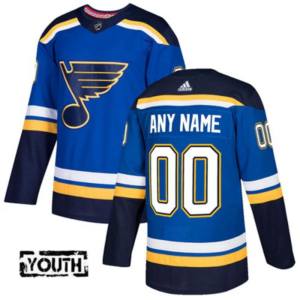 Adidas St. Louis Blues Lasten Pelipaita Authentic Sininen ( Omalla Nimellä ) Adidas St. Louis Blues Lasten Pelipaita Authentic Sininen ( Omalla Nimellä )