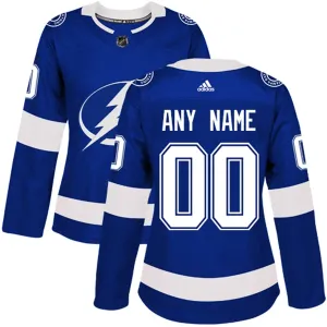 Adidas Tampa Bay Lightning Naisten Pelipaita Authentic Sininen ( Omalla Nimellä )