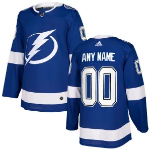 Adidas Tampa Bay Lightning Pelipaita Authentic Sininen ( Omalla Nimellä )