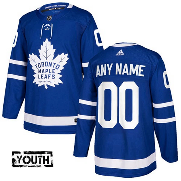Adidas Toronto Maple Leafs Lasten Pelipaita Authentic Sininen ( Omalla Nimellä ) Adidas Toronto Maple Leafs Lasten Pelipaita Authentic Sininen ( Omalla Nimellä )