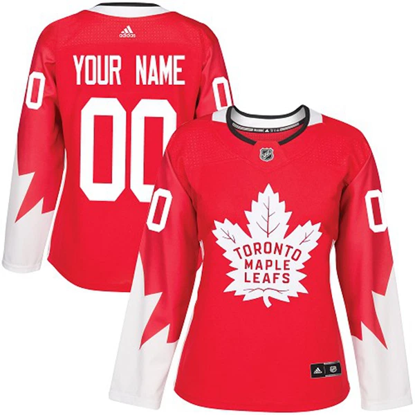Adidas Toronto Maple Leafs Naisten Pelipaita Kolmos Authentic Punainen ( Omalla Nimellä ) Adidas Toronto Maple Leafs Naisten Pelipaita Kolmos Authentic Punainen ( Omalla Nimellä )