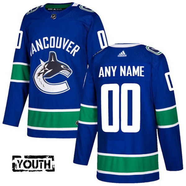 Adidas Vancouver Canucks Lasten Pelipaita Authentic Sininen ( Omalla Nimellä ) Adidas Vancouver Canucks Lasten Pelipaita Authentic Sininen ( Omalla Nimellä )