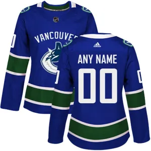 Adidas Vancouver Canucks Naisten Pelipaita Authentic Sininen ( Omalla Nimellä )
