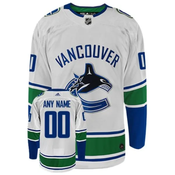 Adidas Vancouver Canucks Pelipaita Valkoinen ( Omalla Nimellä ) Adidas Vancouver Canucks Pelipaita Valkoinen ( Omalla Nimellä )