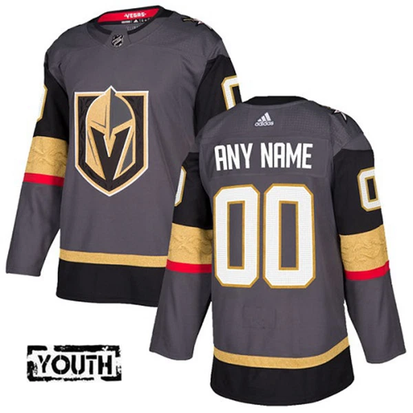 Adidas Vegas Golden Knights Lasten Pelipaita Authentic Harmaa ( Omalla Nimellä ) Adidas Vegas Golden Knights Lasten Pelipaita Authentic Harmaa ( Omalla Nimellä )
