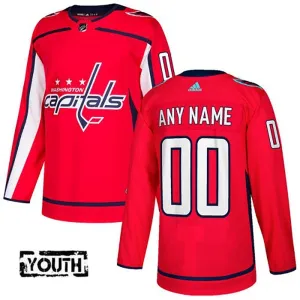 Adidas Washington Capitals Lasten Pelipaita Authentic Punainen ( Omalla Nimellä )