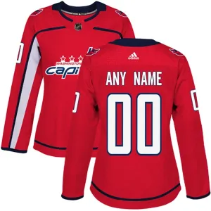 Adidas Washington Capitals Naisten Pelipaita Authentic Punainen ( Omalla Nimellä )