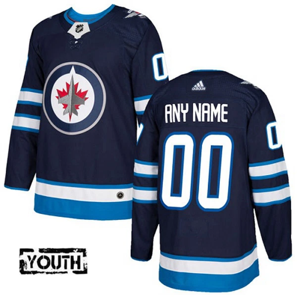 Adidas Winnipeg Jets Lasten Pelipaita Authentic Navy ( Omalla Nimellä ) Adidas Winnipeg Jets Lasten Pelipaita Authentic Navy ( Omalla Nimellä )