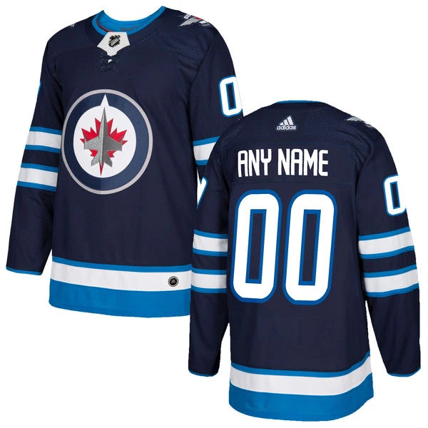 Adidas Winnipeg Jets Pelipaita Authentic Navy ( Omalla Nimellä ) Adidas Winnipeg Jets Pelipaita Authentic Navy ( Omalla Nimellä )