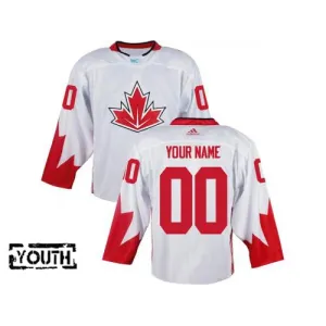 Kanada Lasten Pelipaita Valkoinen ( Omalla Nimellä ) Kanada Lasten Pelipaita Valkoinen ( Omalla Nimellä )