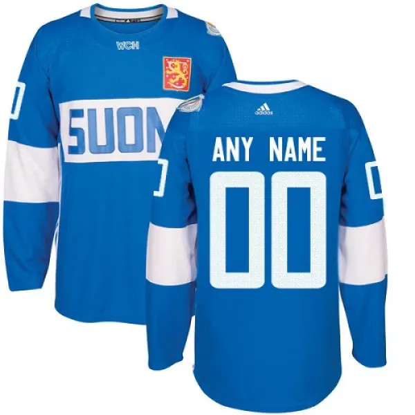 Suomi Pelipaita Premier Sininen ( Omalla Nimellä )