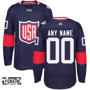 USA Lasten Pelipaita Premier Sininen ( Omalla Nimellä )