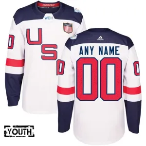 USA Lasten Pelipaita Premier Valkoinen ( Omalla Nimellä )