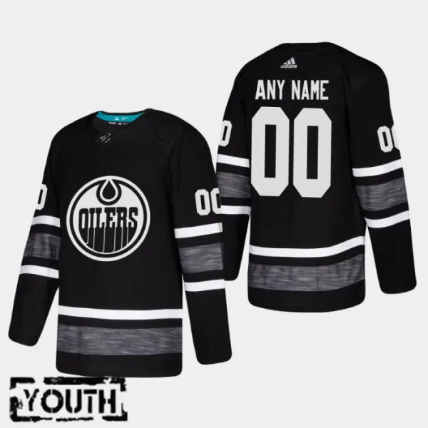 Adidas NHL Edmonton Oilers Lasten Pelipaita All Star 2019 Authentic Musta ( Omalla Nimellä ) Adidas NHL Edmonton Oilers Lasten Pelipaita All Star 2019 Authentic Musta ( Omalla Nimellä )