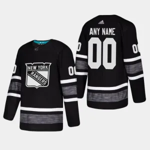 Adidas NHL New York Rangers Pelipaita All Star 2019 Authentic Musta ( Omalla Nimellä )