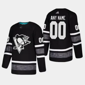 Adidas NHL Pittsburgh Penguins Pelipaita All Star 2019 Authentic Musta ( Omalla Nimellä )
