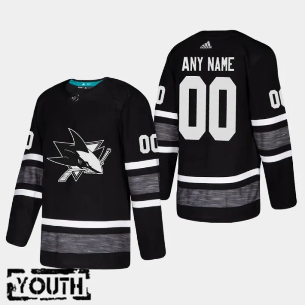 Adidas NHL San Jose Sharks Lasten Pelipaita All Star 2019 Authentic Musta ( Omalla Nimellä ) Adidas NHL San Jose Sharks Lasten Pelipaita All Star 2019 Authentic Musta ( Omalla Nimellä )