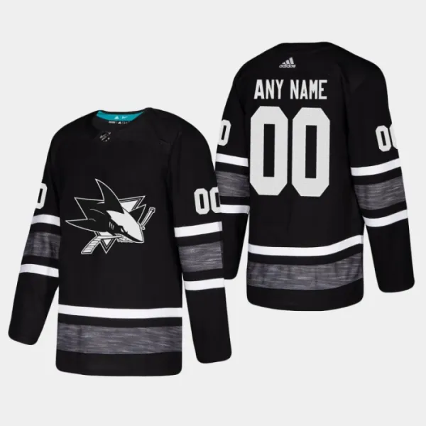 Adidas NHL San Jose Sharks Pelipaita All Star 2019 Authentic Musta ( Omalla Nimellä ) Adidas NHL San Jose Sharks Pelipaita All Star 2019 Authentic Musta ( Omalla Nimellä )