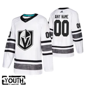 Adidas NHL Vegas Golden Knights Lasten Pelipaita All Star 2019 Authentic Valkoinen ( Omalla Nimellä )