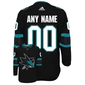 Adidas San Jose Sharks Pelipaita Kolmos Authentic ( Omalla Nimellä )