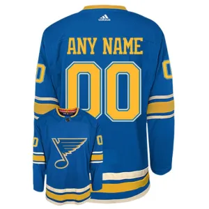 Adidas St. Louis Blues Pelipaita Kolmos Authentic ( Omalla Nimellä )