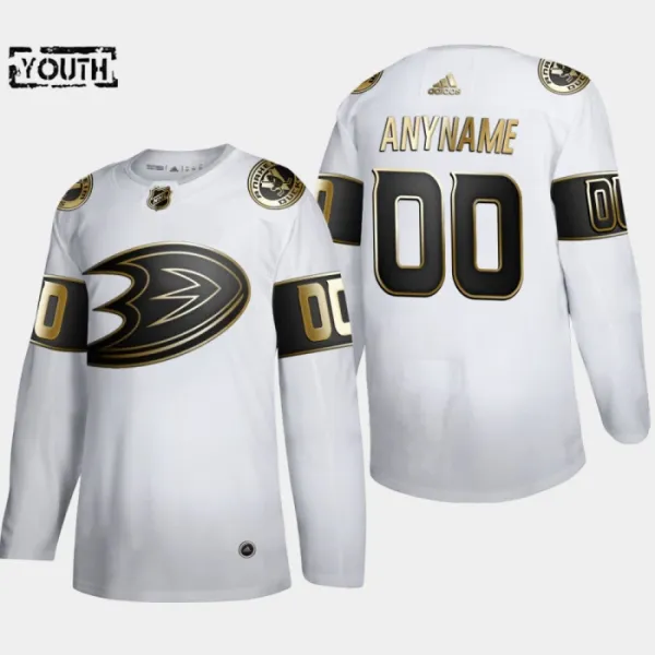 Adidas Anaheim Ducks Lasten Pelipaita Golden Edition Authentic Valkoinen ( Omalla Nimellä ) Adidas Anaheim Ducks Lasten Pelipaita Golden Edition Authentic Valkoinen ( Omalla Nimellä )