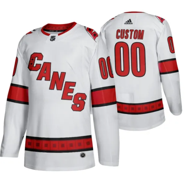 Adidas Carolina Hurricanes Pelipaita Authentic Valkoinen ( Omalla Nimellä ) Adidas Carolina Hurricanes Pelipaita Authentic Valkoinen ( Omalla Nimellä )
