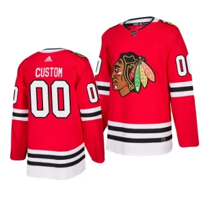 Adidas Chicago Blackhawks Pelipaita Authentic Punainen ( Omalla Nimellä )