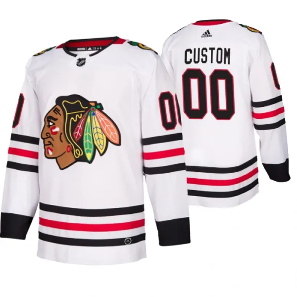 Adidas Chicago Blackhawks Pelipaita Authentic Valkoinen ( Omalla Nimellä ) Adidas Chicago Blackhawks Pelipaita Authentic Valkoinen ( Omalla Nimellä )