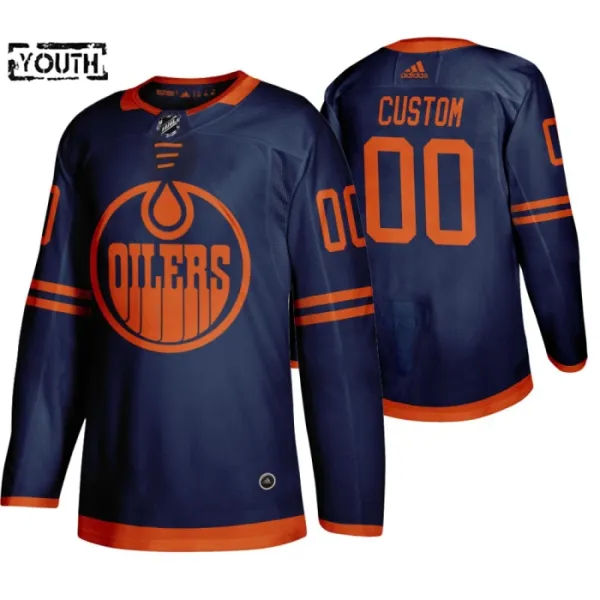 Adidas Edmonton Oilers Lasten Pelipaita Authentic Sininen ( Omalla Nimellä ) Adidas Edmonton Oilers Lasten Pelipaita Authentic Sininen ( Omalla Nimellä )