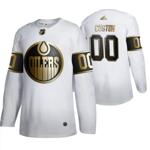 Adidas Edmonton Oilers Pelipaita Golden Edition Authentic Valkoinen ( Omalla Nimellä ) Adidas Edmonton Oilers Pelipaita Golden Edition Authentic Valkoinen ( Omalla Nimellä )