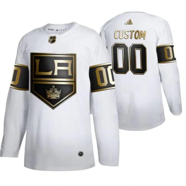 Adidas Los Angeles Kings Pelipaita Golden Edition Authentic Valkoinen ( Omalla Nimellä ) Adidas Los Angeles Kings Pelipaita Golden Edition Authentic Valkoinen ( Omalla Nimellä )