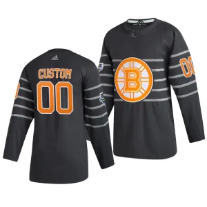Adidas NHL Boston Bruins Pelipaita All Star 2020 Authentic Harmaa ( Omalla Nimellä )