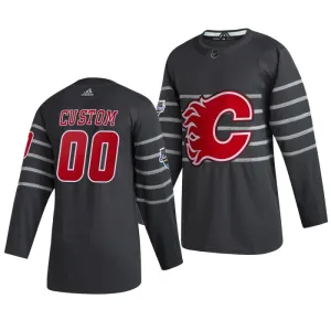 Adidas NHL Calgary Flames Pelipaita All Star 2020 Authentic Harmaa ( Omalla Nimellä )