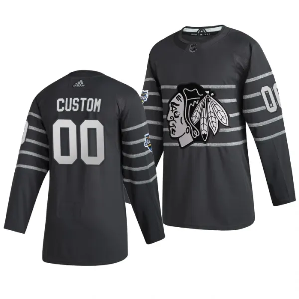Adidas NHL Chicago Blackhawks Pelipaita All Star 2020 Authentic Harmaa ( Omalla Nimellä ) Adidas NHL Chicago Blackhawks Pelipaita All Star 2020 Authentic Harmaa ( Omalla Nimellä )