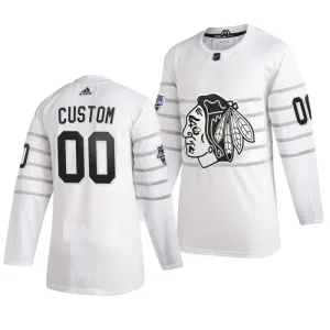 Adidas NHL Chicago Blackhawks Pelipaita All Star 2020 Authentic Valkoinen ( Omalla Nimellä )